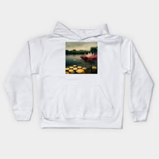 Waterlilies on the pond II Kids Hoodie